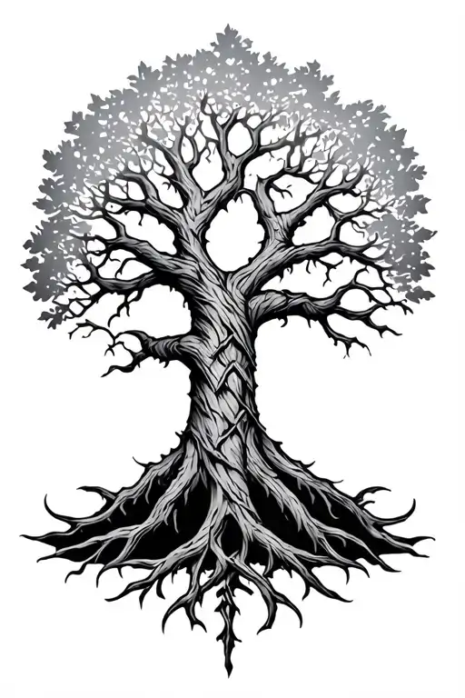 Viking Tree Of Life Intertwined