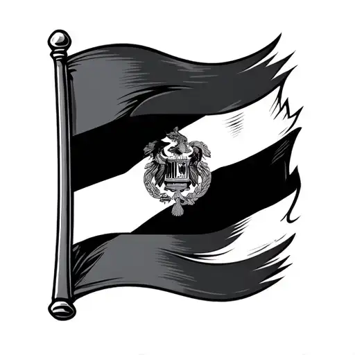 Sierra Leone Flag Tattoo Design