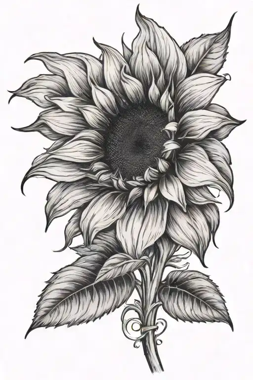 Sunflower With The Name Erika