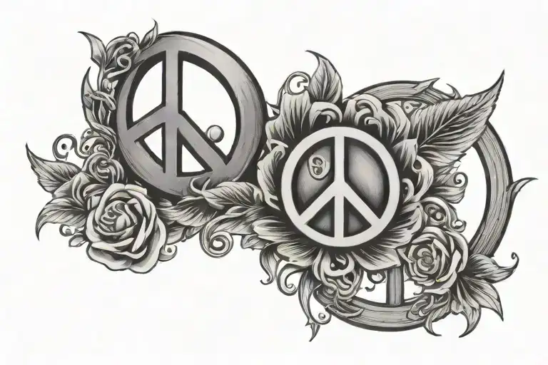 Peace Tattoo That Fades