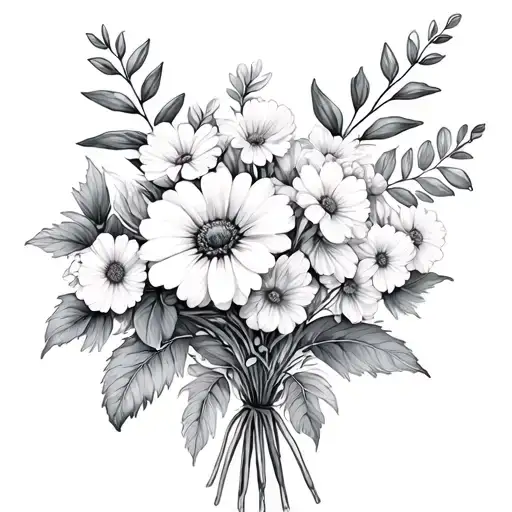 March June And December Birth Flower Bouquet