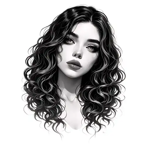 She Wavy Hair Marked Oriental Eyes Wide Nose And Fleshyl Lips Peeled