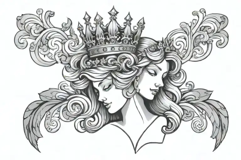 Virgo With Crown