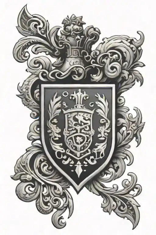 Family Crest Incorporating Elements