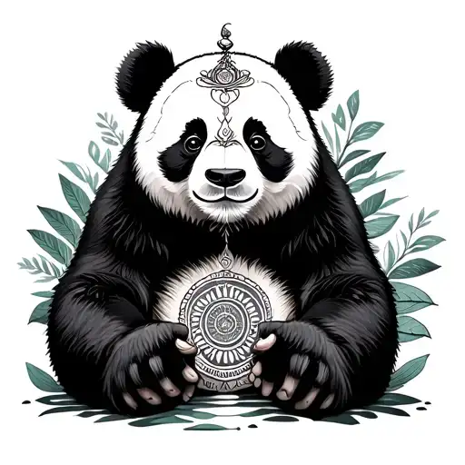 Inner Peace Inner Strenght Panda Bear