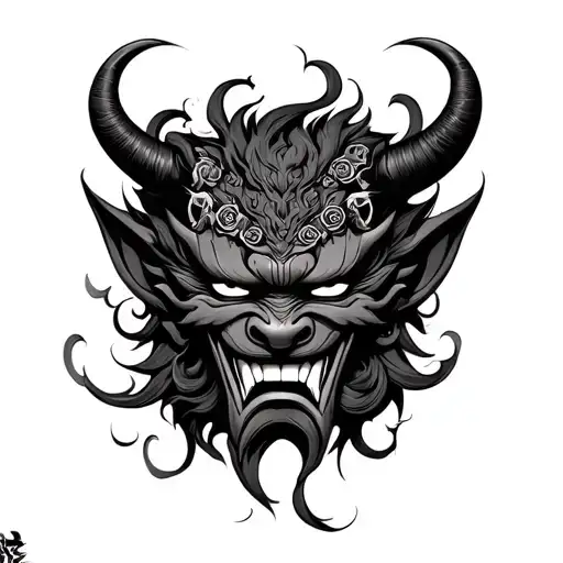 Japanese Demon Mask