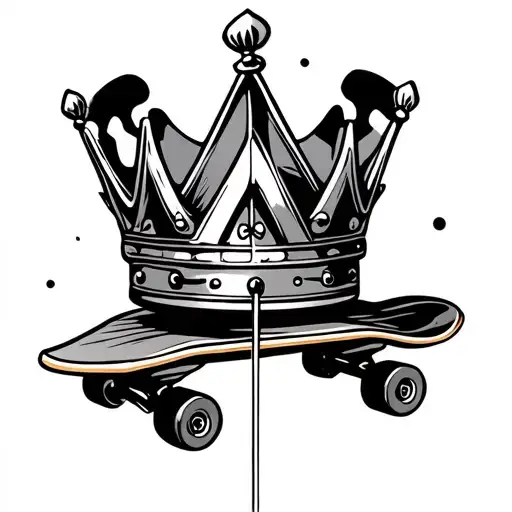 Lyrics M With A Crown On Top Of A Skateboard