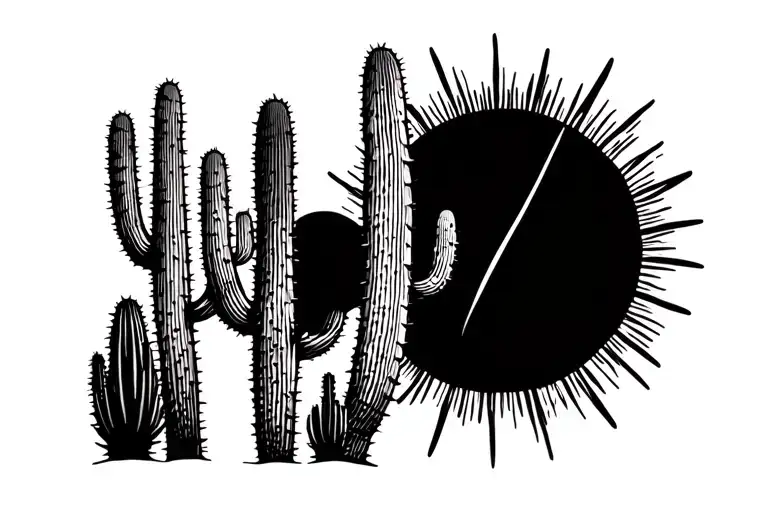 Saguaro Cactus Under The Sun