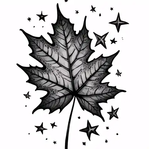 Stars Scattered Dead Autumn Leaves