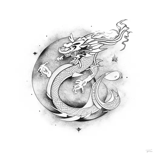 Constellation And Dragon