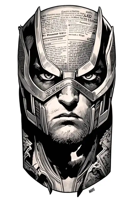 Newspaper Technology And Characters From Marvel