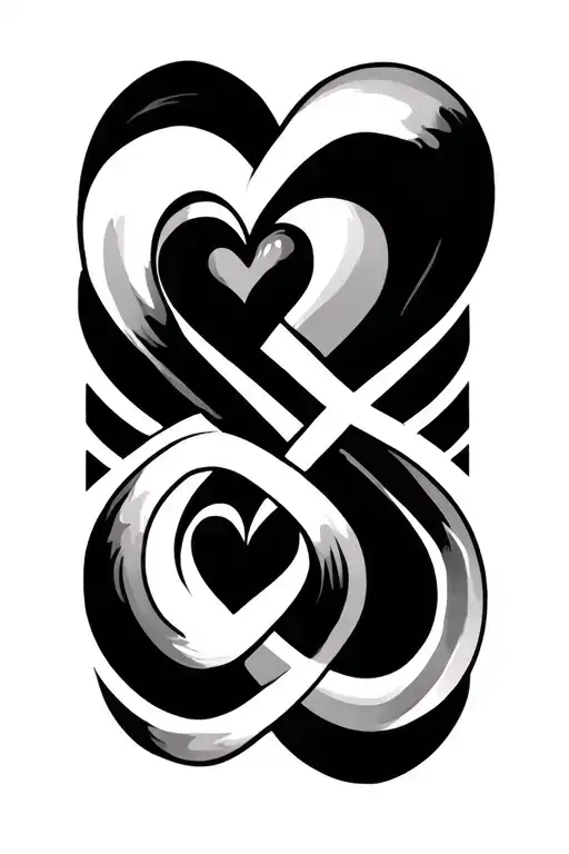 Infinity Symbol With 444 Along With Heart