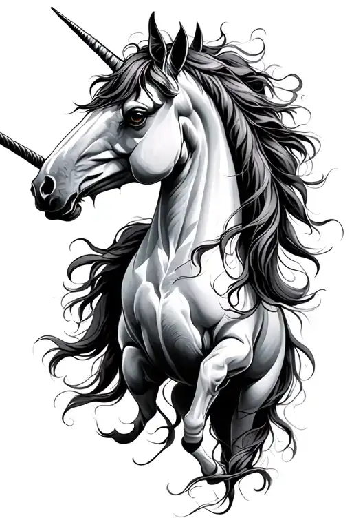 A Unicorn Killed By A Shord