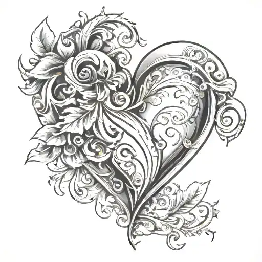 Open Heart Shape