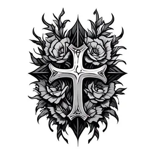 Foream Cross Tatoo Inspired