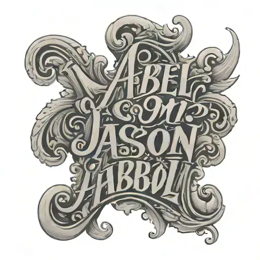 Abel Jason Lettering