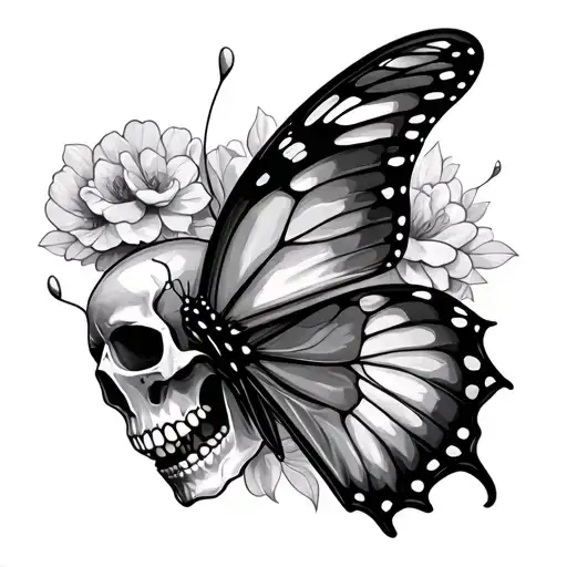 Skull Butterfly