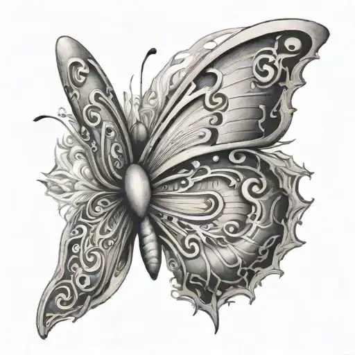 A Butterfly With The Letter C Somewhere On It