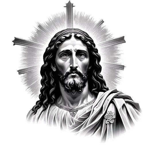 Tattoos Of Christ In The Chest