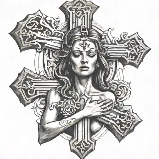 Eva With A Cross
