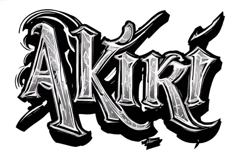 Akira Name Written