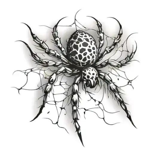 Spider Run With A Galaxy Made