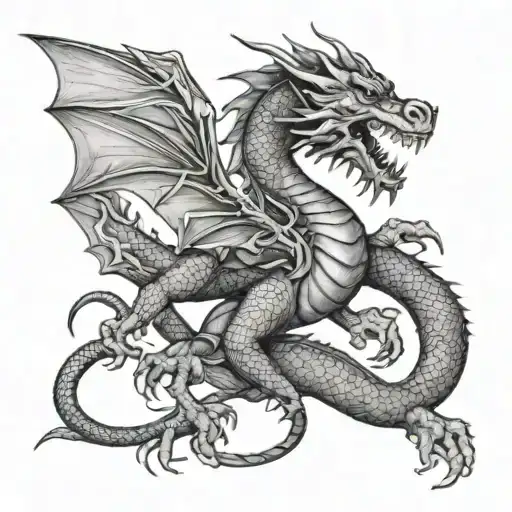 Dodoo And Welsh Dragon