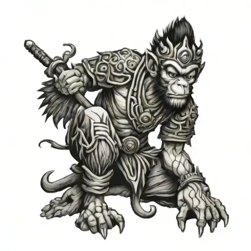 Monkey King Sitting