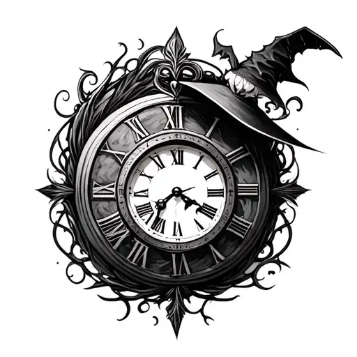 Clock And Witch