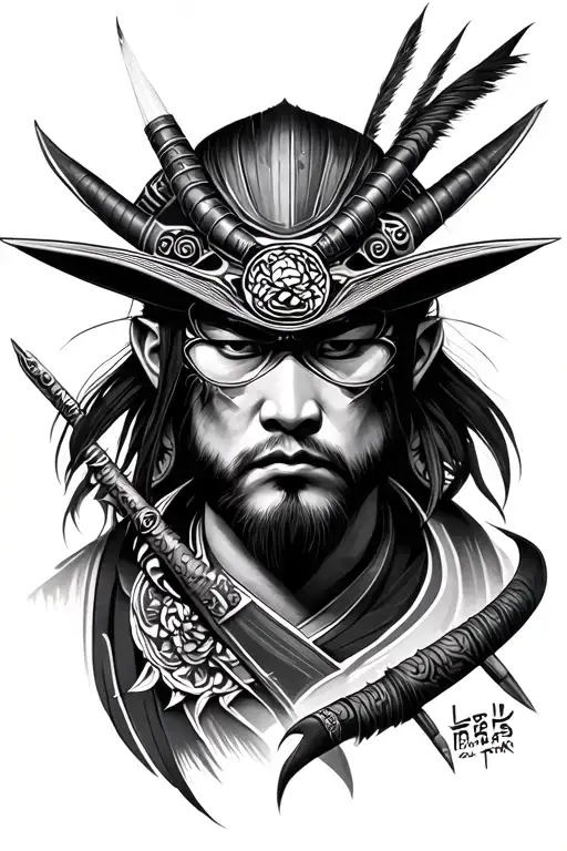 Photorealistic Samuari Inspired Tattoo Sleeve