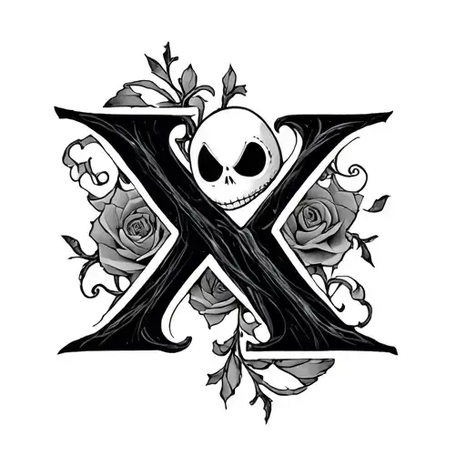 Jack Skellington Initials X Y T Y T Rosa