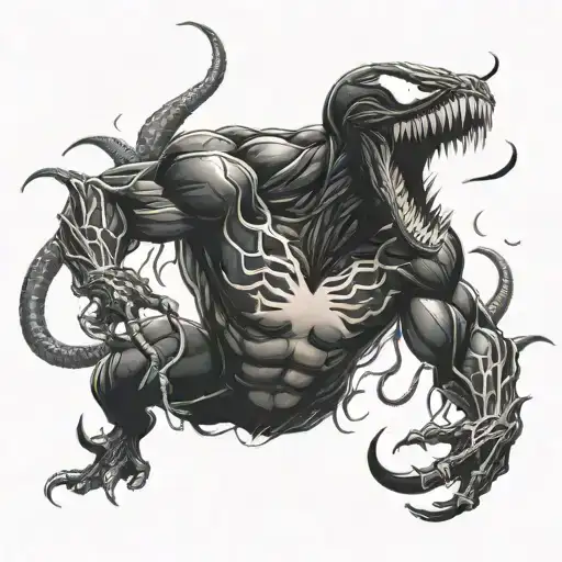 Venom Coming Out Of His Back