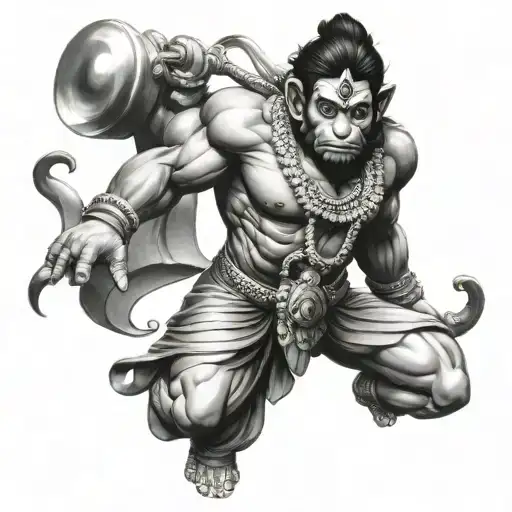 Hanuman In The Name Pose