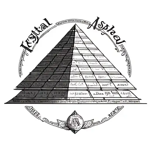 Pyramid Made From The Names Krystal Ashley April