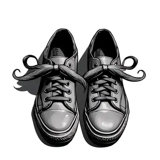 Casual Shoes With Mustache