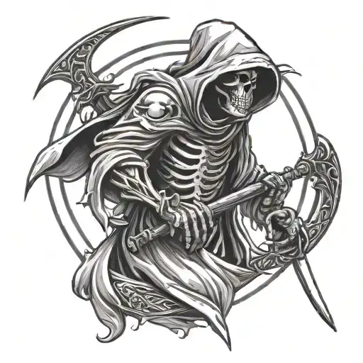 Reaper With A Scythe