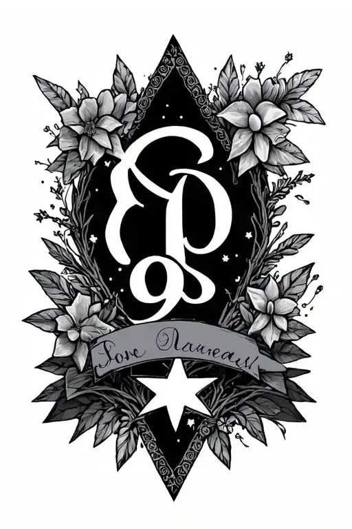 Stars And Monogram Names