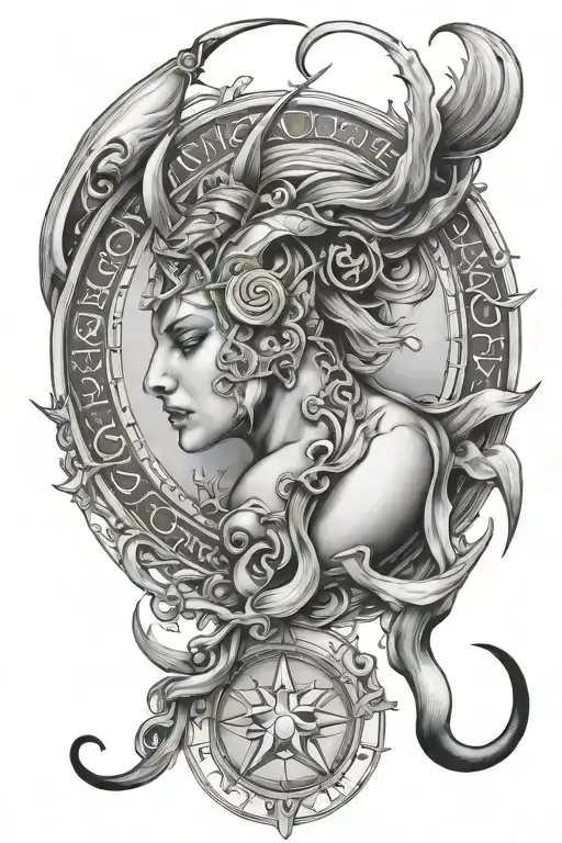 Sagittarius Cancer Aries Pisces Scorpio Zodiac Tatto