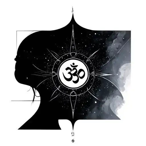 Five Elements Inspired Tatoo Featuring Space Age And Om