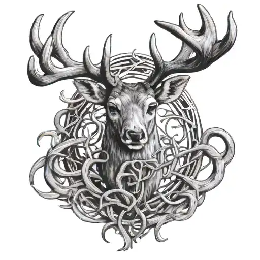 Deer Antler Intertwined