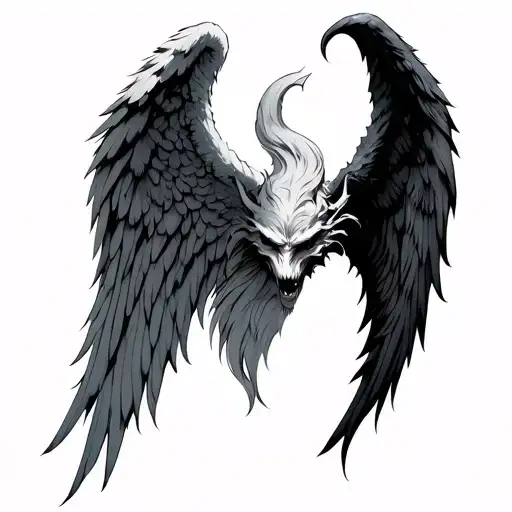 Angel Wing And Demon Wing