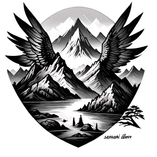 Montani Seimper Liberi With Mountains