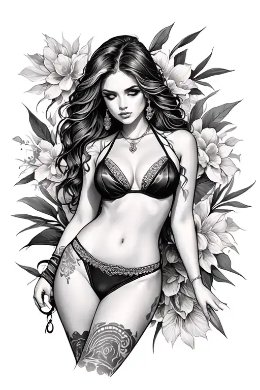 Beautiful Sensual Goddess Sexy Fit Bikini