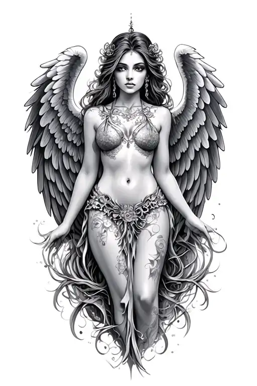 Beautiful Sensual Goddess Wings