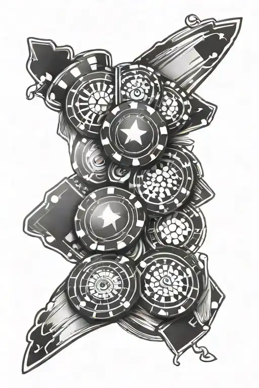 Casino Pocker Chips And Deck Roulette Casino 15