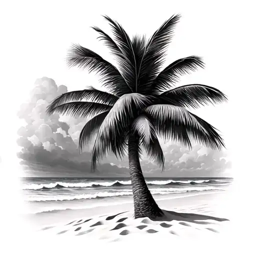 Sand Palm Tree