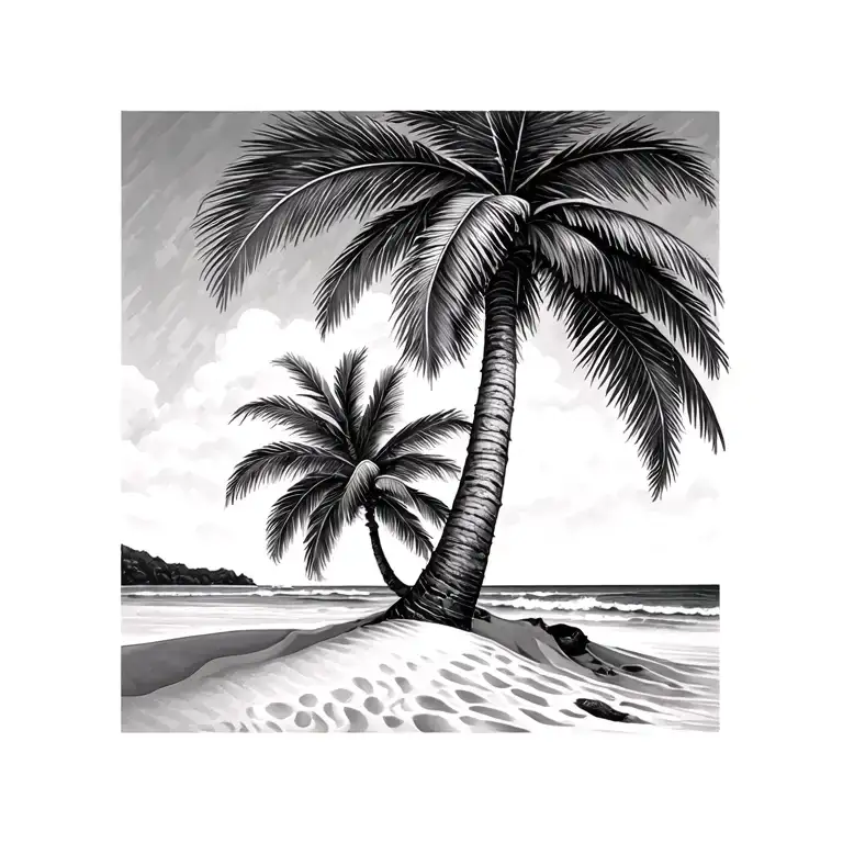 Small Sand Palm Tree