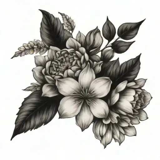 October Birth Flowers Shoulder