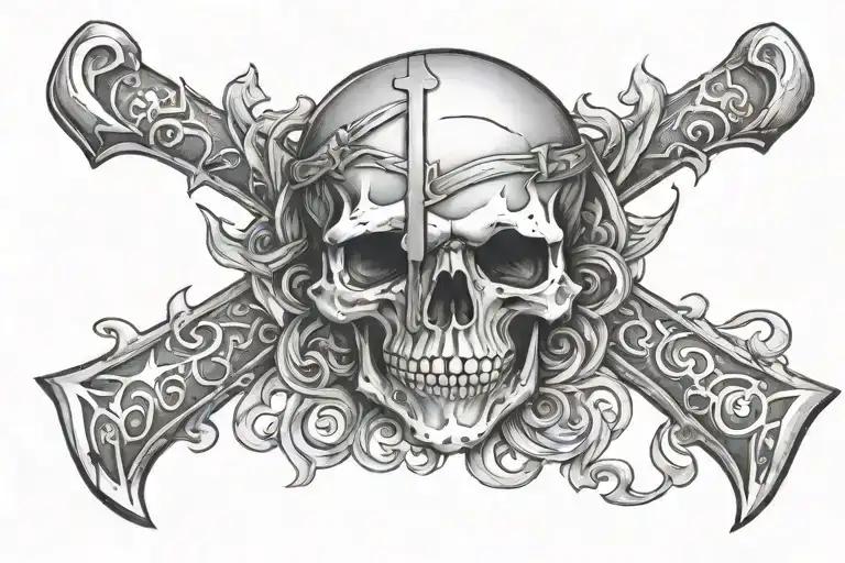 Crossing Hatchets Design
