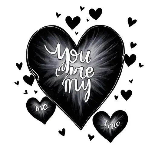 You Are In My Heart Writing With Hearts Surround
